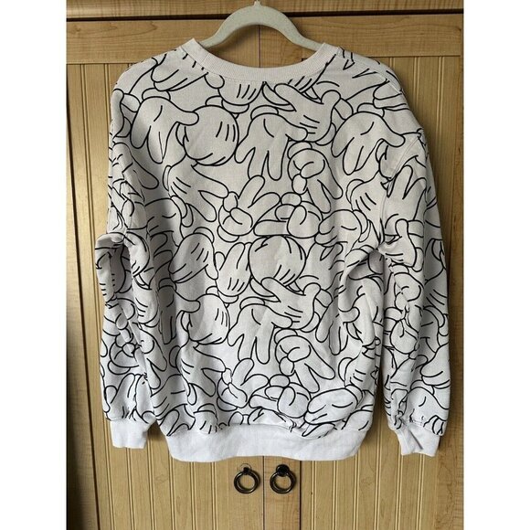 Disney 100 Mickey Mouse Sweatshirt Size S Chenille Patch 100th Anniversary - Picture 2 of 4